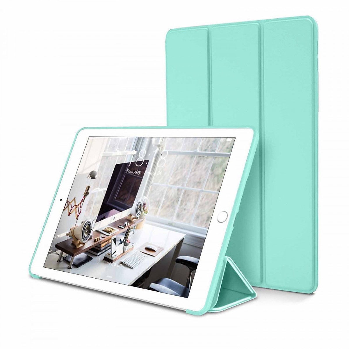 Bao da doanh nhân PKCB silicone dẻo - Smart cover dành cho iPad mini 4 - Hàng Chính hãng