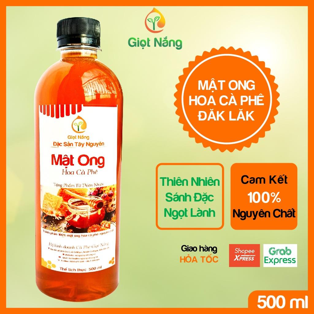 Mật ong nguyên chất Đăk Lăk, mật ong hoa cà phê chứa nhiều dinh dưỡng tốt thể tích 100-1000ml từ GIỌT NẮNG COFFEE