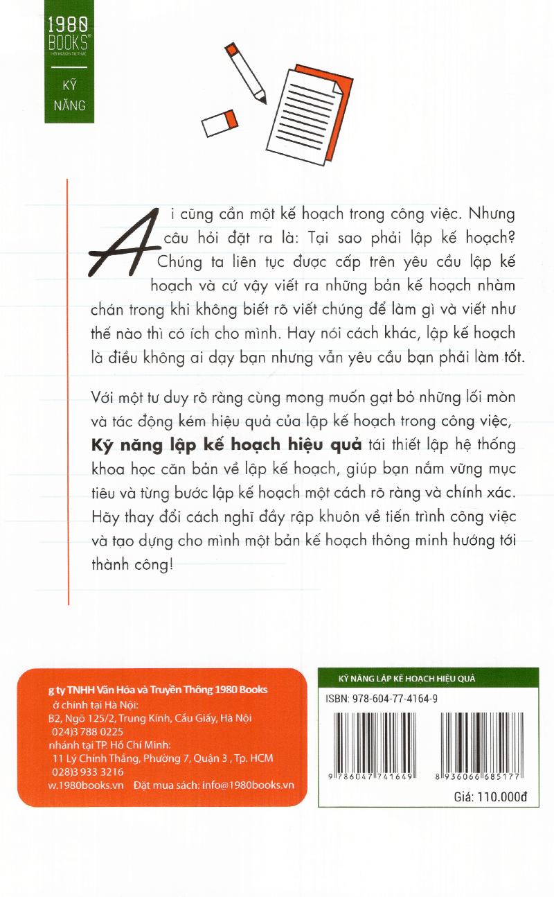 Kỹ Năng Lập Kế Hoạch Hiệu Quả: Bí Quyết Giúp Bạn Nắm Vững Mục Tiêu Và Từng Bước Lập Kế Hoạch Một Cách Rõ Ràng Và Chính Xác