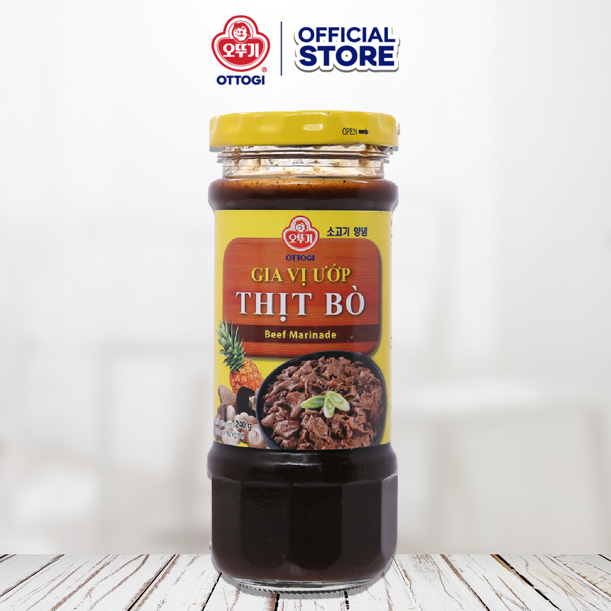 Combo 2 chai Gia vị ướp thịt bò Ottogi 240g