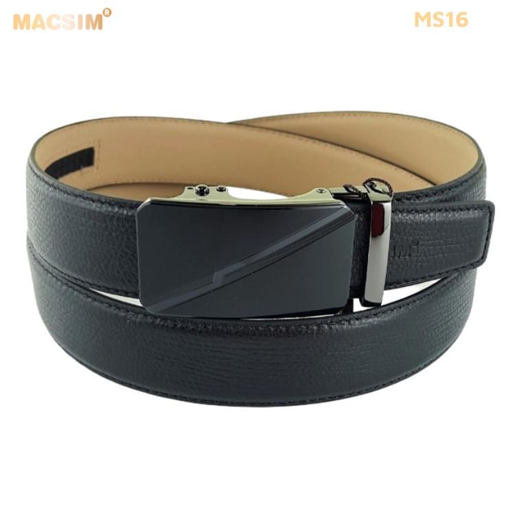 Thắt lưng nam -Dây nịt nam da thật cao cấp nhãn hiệu Macsim MS16