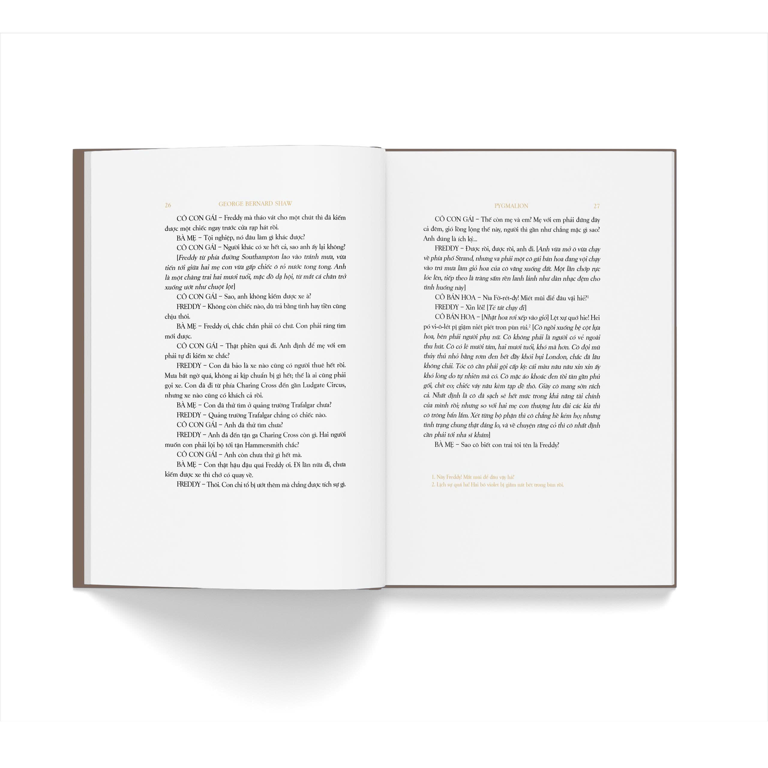 (Bìa cứng bọc buckram, có hộp) PYGMALION - Tủ Sách Trăm Năm Nobel - George Bernard Shaw - Trần Tiễn Cao Đăng dịch - Đông A