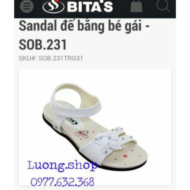 Sandal Bitas bé gái SOB231 trắng