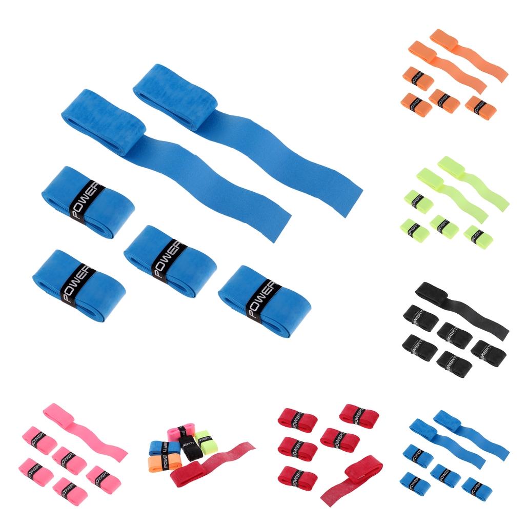 6 Pieces Anti-slip Sport Over Grip Sweatband Tennis Overgrip Tape Badminton Racket Squash Racquet Fishing Pole Grip - All Colors