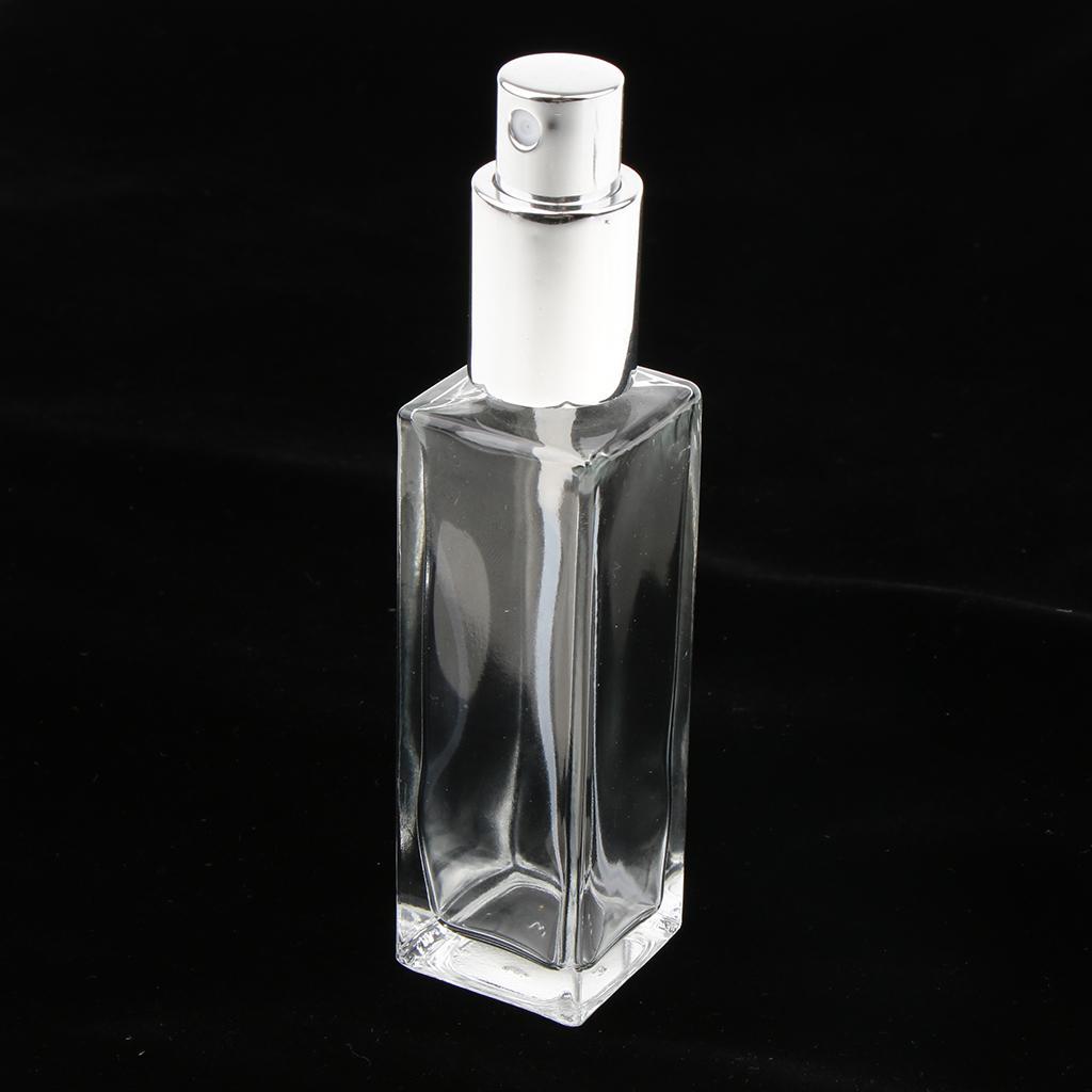 4x Portable Travel Glass Refillable Perfume Atomizer Bottle Spray Container
