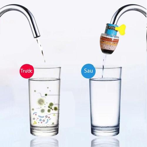 Đầu Lọc Nước Trực Tiếp Tại Vòi 6 Tầng Lọc Có Co Tăng Giảm Gắn Được Mọi Loại Vòi