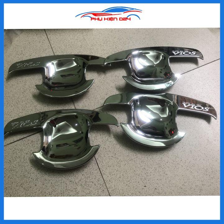 Ốp tay hõm mạ crom Vios 2008-2009-2010-2011-2012-2013 sáng bóng chống trầy bảo vệ cửa xe ô tô