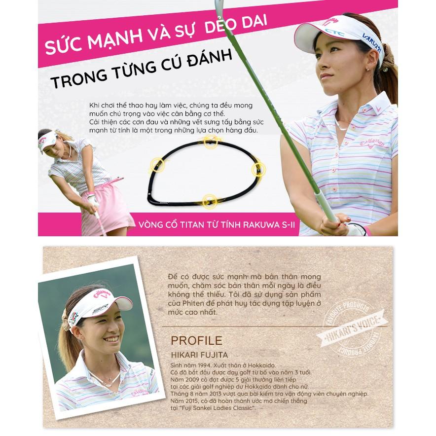 Vòng Cổ Hỗ Trợ Sức Khỏe Phiten Rakuwa S II MG