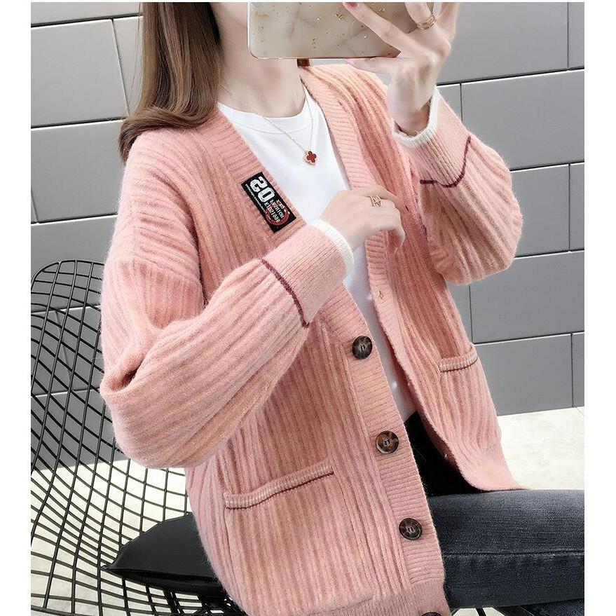 Áo Khoác Len Cardigan Nữ Form Rộng Quảng Châu Đẹp 3