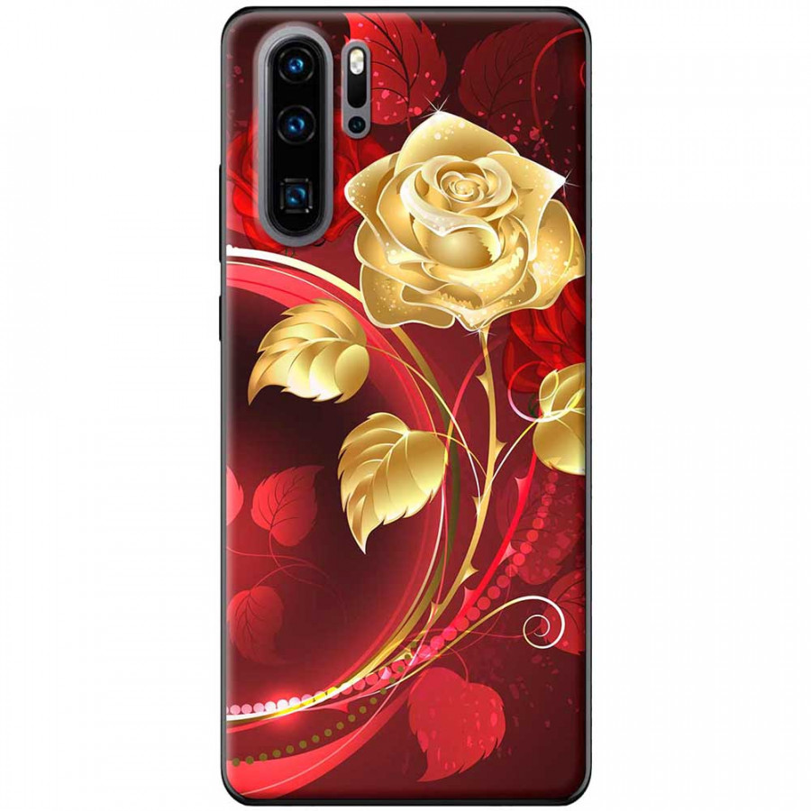 Ốp lưng  dành cho Huawei P30 Pro mẫu Bình hoa hồng