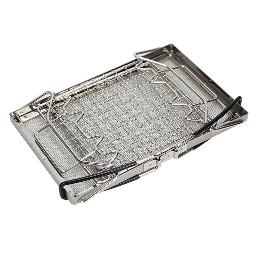 Portable StoveTop Grill Net Mini Foldable Furnace Grill Rack Barbecue Toast Baking Holder Heating Bracket Outdoor BBQ Cooking Tools