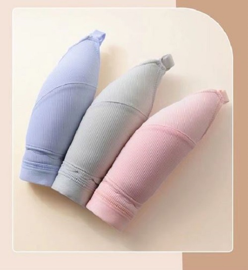 Áo lót bầu cotton, áo lót cho con bú không gọng chống chảy xệ, cúc bấm trước, mút mỏng