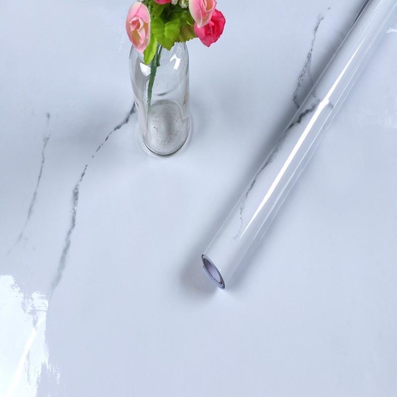 Giấy dán tường decal giả đá chống nước chịu nhiệt chống dầu mỡ dễ lau chùi keo sẵn khổ 60cmx5m