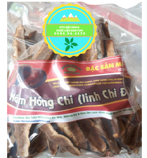 Đặc Sản Kon Tum - Nấm Hồng Chi (Linh Chi Rừng) Việt Nam Hỗ Trợ Hạn Chế U Khối Ác Tính (1Kg) - OCOP 3 Sao