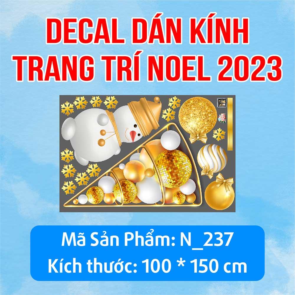 DECAL TRANG TRÍ GIÁNG SINH 2023 COMBO SỐ 22