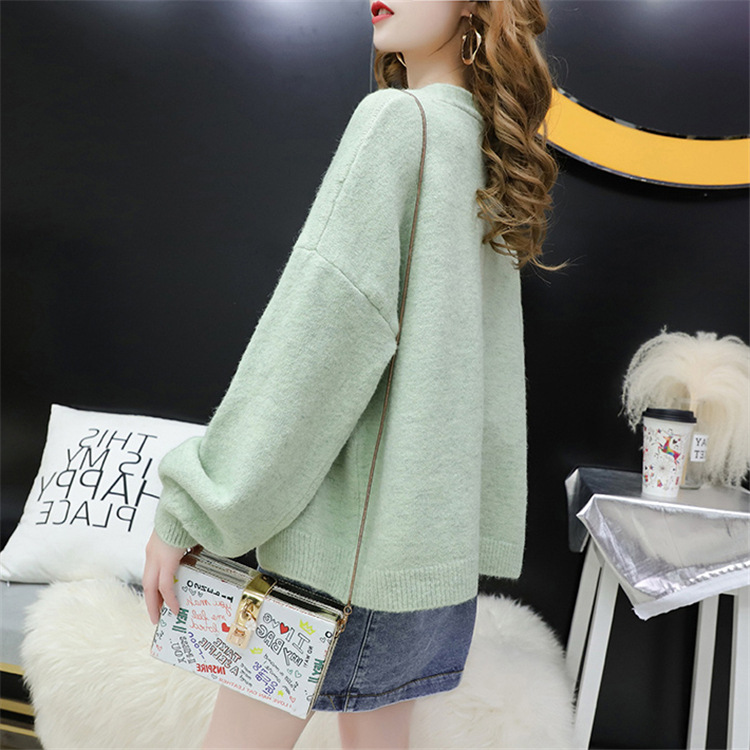 Hình ảnh Áo cardigan khoác len nữ cổ tim dệt kim dáng rộng dài tay Hàn Quốc thời trang ARCTIC HUNTER AH11