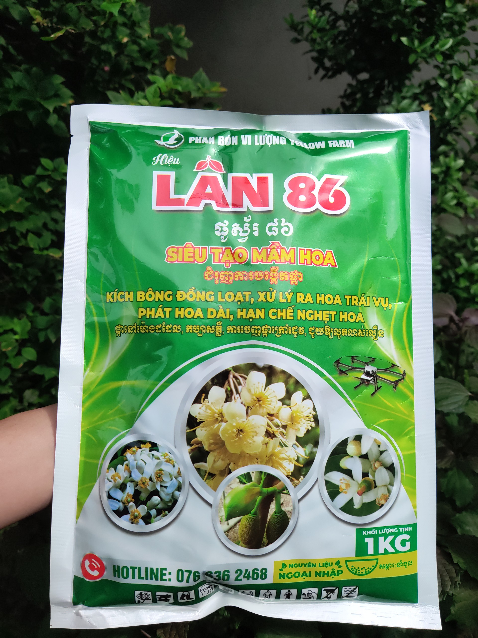 LÂN 86 gói 1kg - Xử lý ra hoa trái vụ gói 1 KG