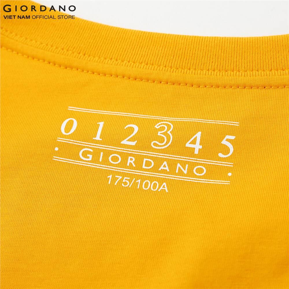 Áo Thun Ngắn Tay Cổ Tròn Nam Giordano Msg Printed Tee 01091208