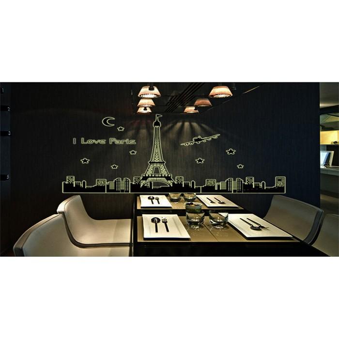 Decal dán tường thành phố Paris