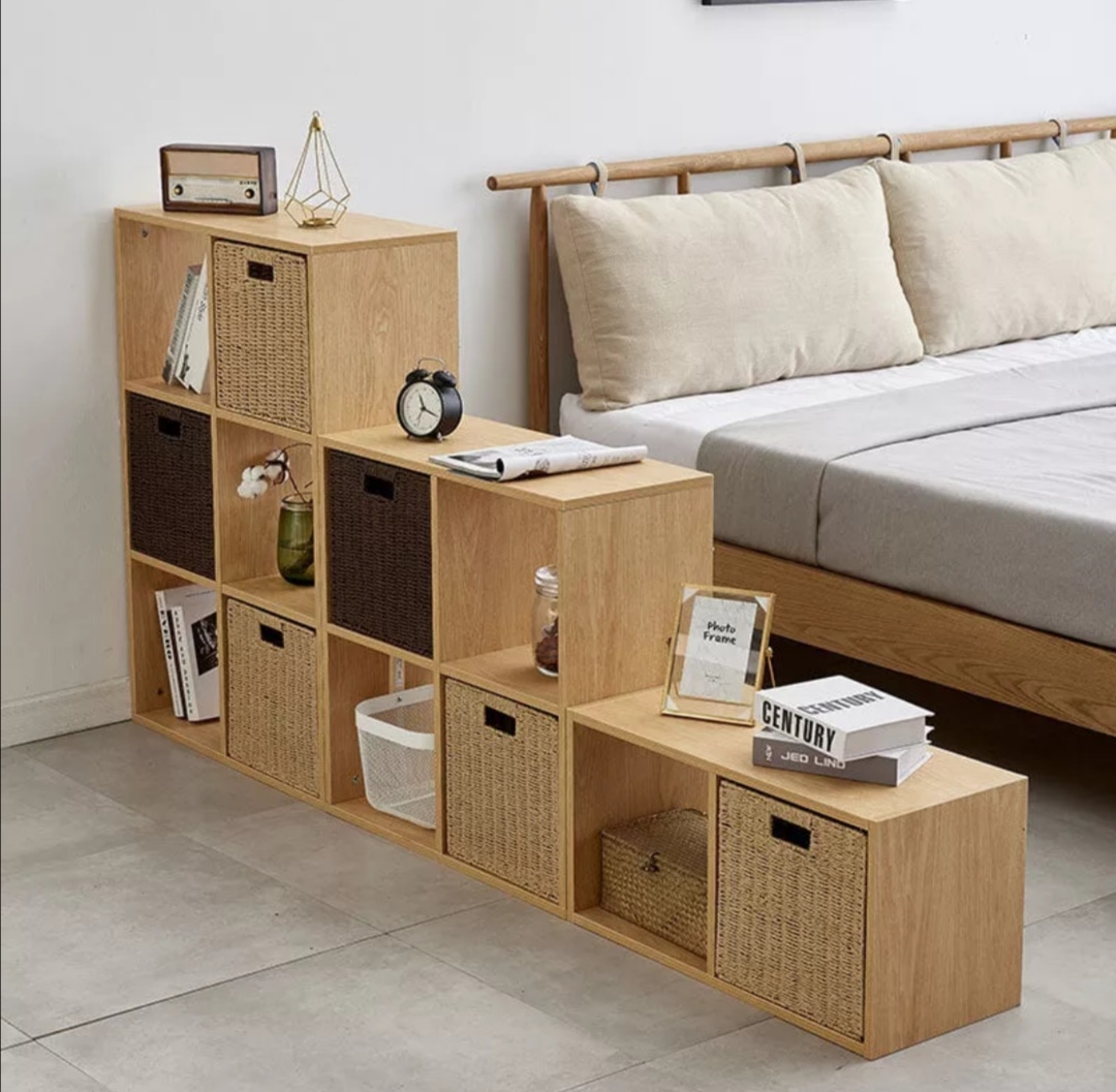 Kệ Sách Kệ trang Trí Kệ Tổ Ong Thông Minh gỗ MDF, Kệ sách tổ ong đa năng 2-3-4 tầng. Gỗ MDF phủ melatium cao cấp. Màu vân gỗ