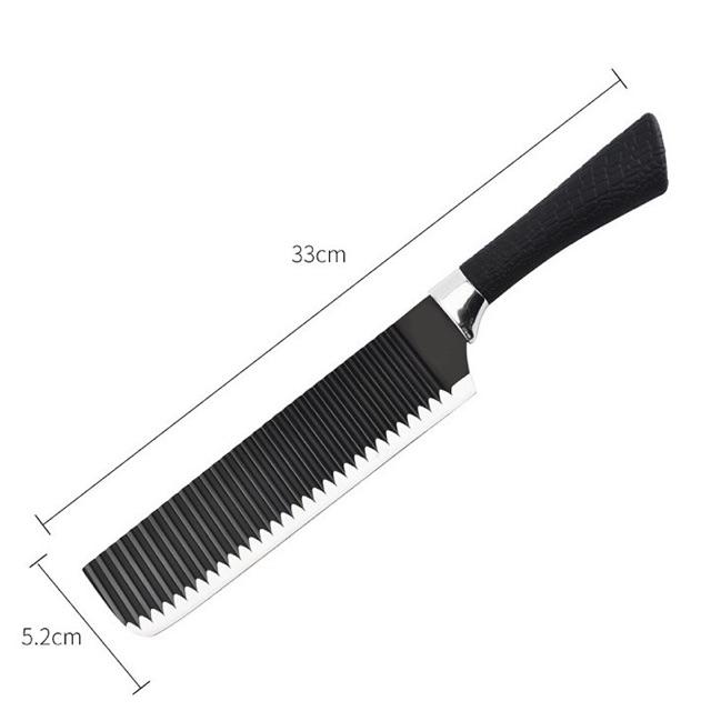 Dao Thái Nhật Lưỡi Gợn Sóng Bằng Thép Không Gỉ Cao Cấp Loại 1