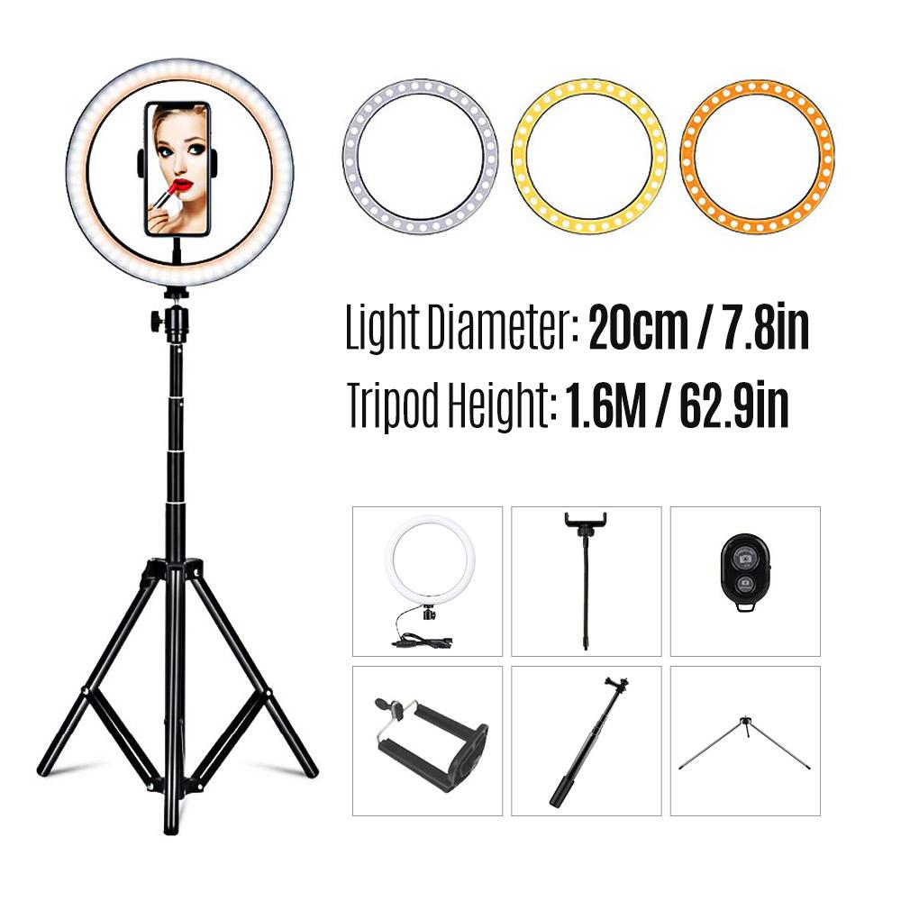 Vòng ánh sáng lấp đầy 26cm để chụp ảnh,trang điểm, phát trực tiếp YouTube