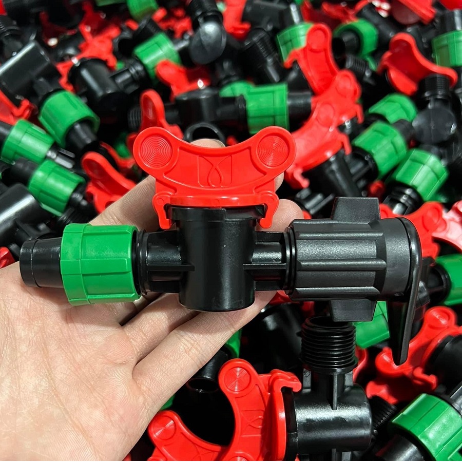 10 Van khóa khởi thủy nhỏ giọt 16mm dùng cho dây chính mềm