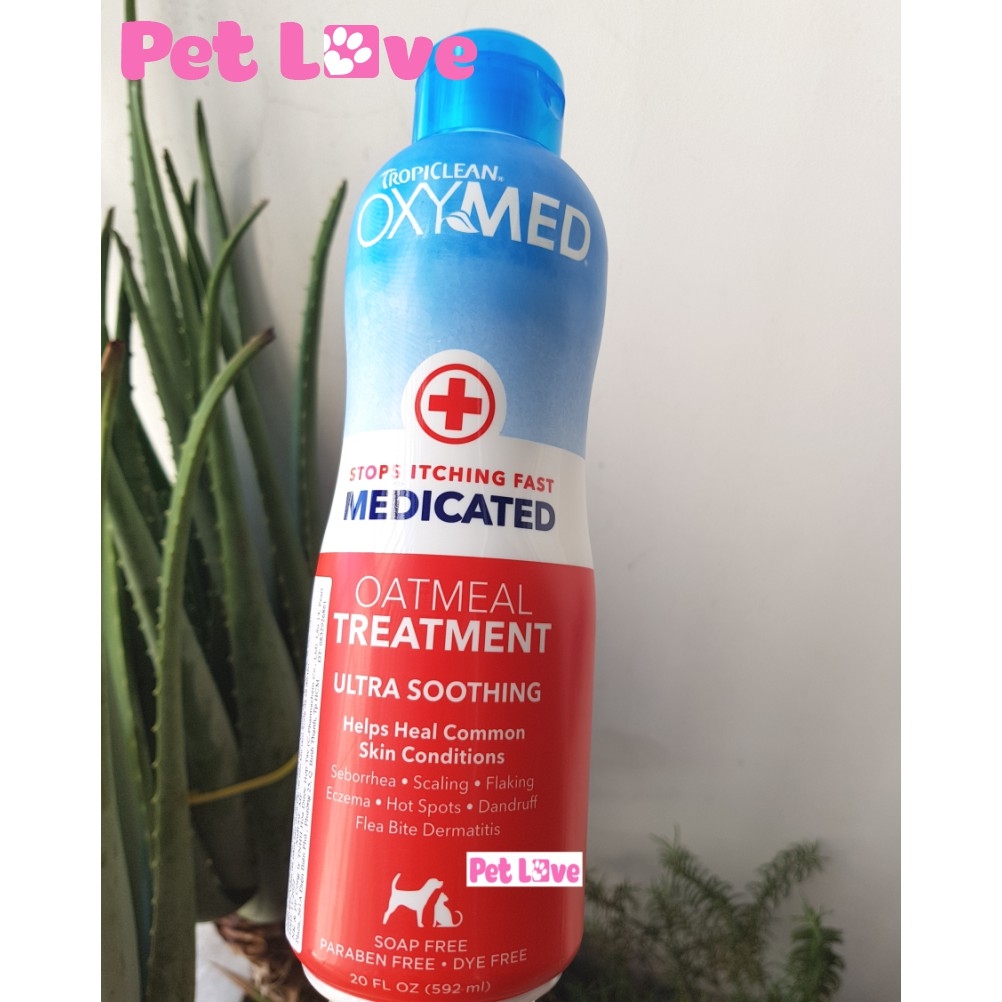 Dầu xả trị đốm đỏ, rụng lông, giảm ngứa trên chó mèo OXYMED Medicated Oatmeal Treatment