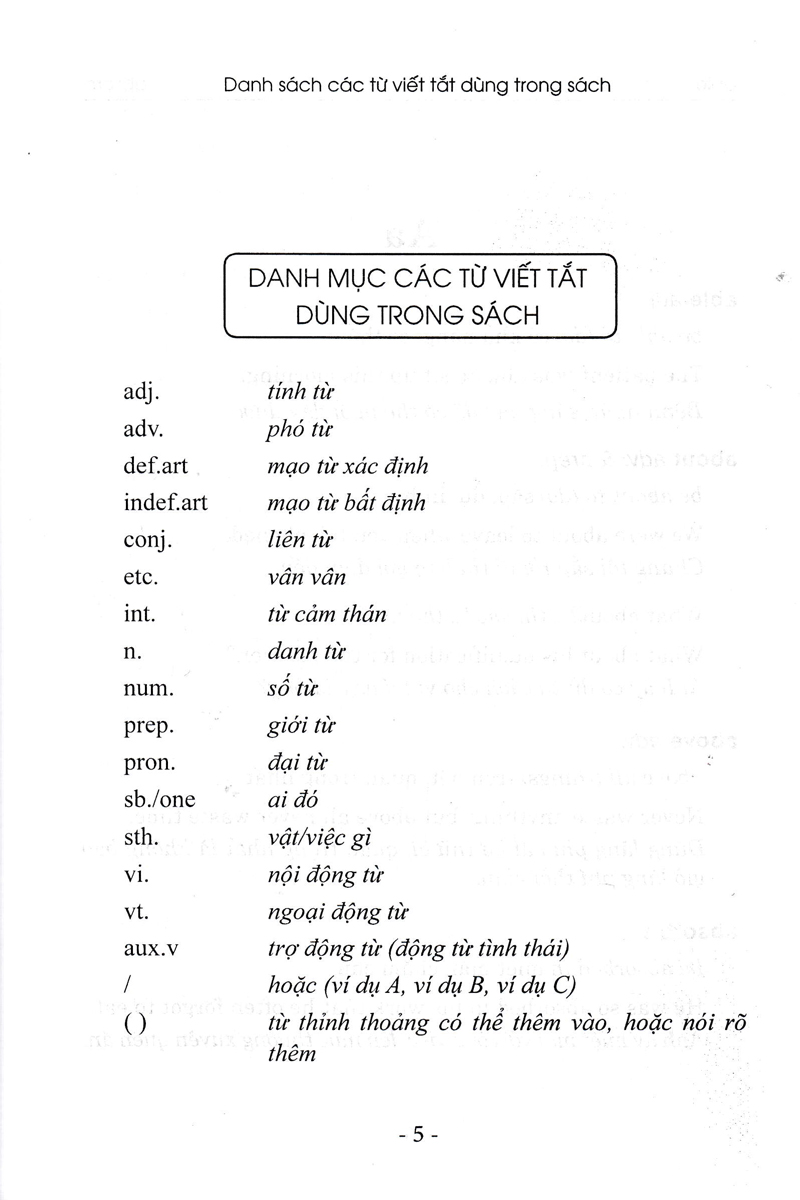 Từ Điển Các Cụm Từ Thường Dùng Trong Tiếng Anh - Căn Bản _HA