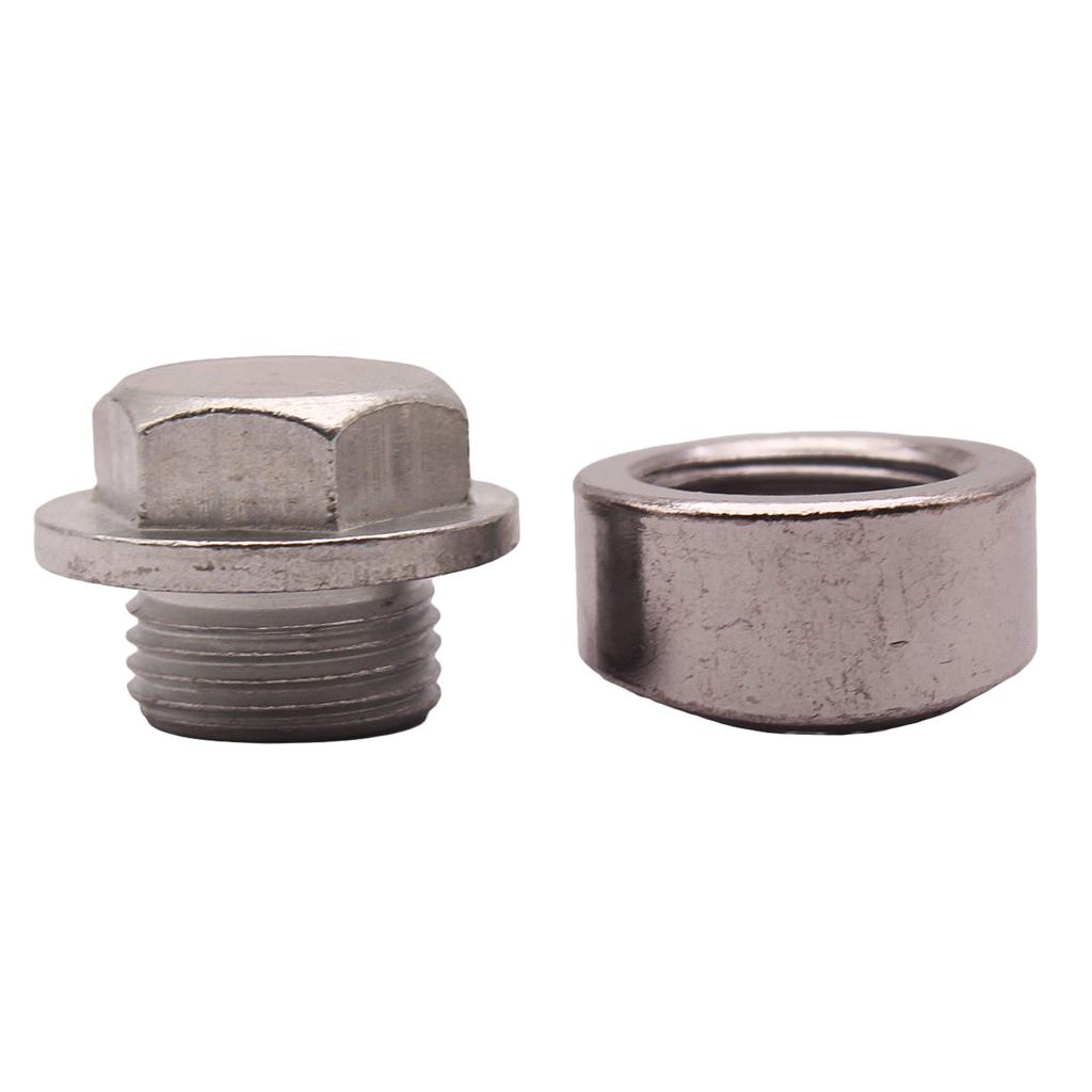 4x Steel Weld On Exhaust Fitting Oxygen O2 Sensor Bung M18x1.5 Thread 18mm