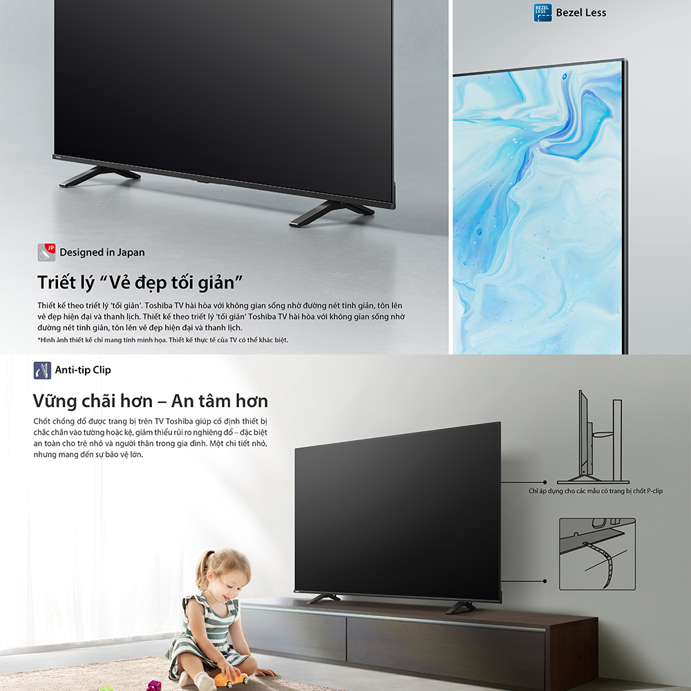 [SP Mới 2025] Smart Tivi Toshiba 43 inch AI 4K UHD 43C350RP - Giao Hàng Toàn Quốc - Bảo Hành 24 Tháng - Hàng Chính Hãng