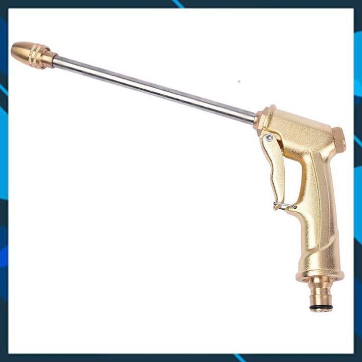 Vòi Xịt️ Bộ dây vòi xịt nước rửa xe, tưới cây , tăng áp 3 lần, loại 15m 206701-3 đầu đồng, cút+ đai