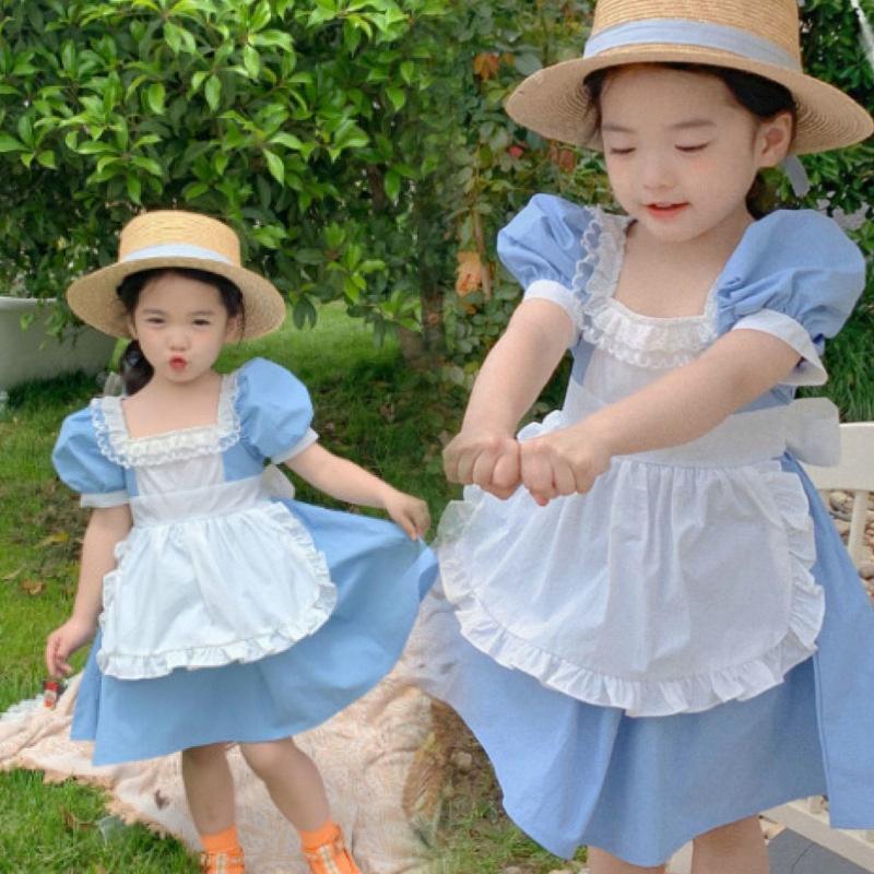 VT7 Size100-140 (9-30kg) Đầm cho bé gái, kiểu dáng công chúa Thời trang trẻ Em hàng quảng châu