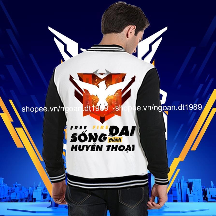 Áo Free Fire - Áo FF - Áo Khoác Free Fire Rank Huyền Thoại