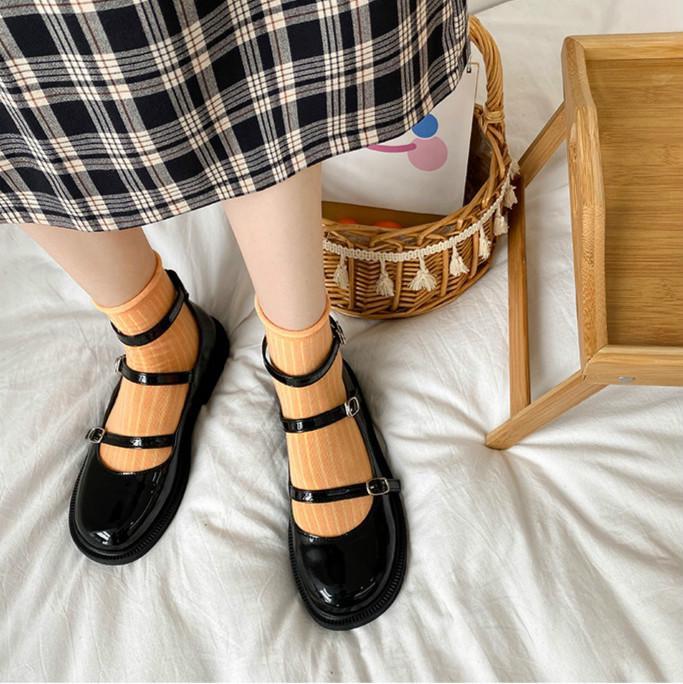 Giày Búp Bê Phong Cách Retro Xinh Xắn Cho Nữ