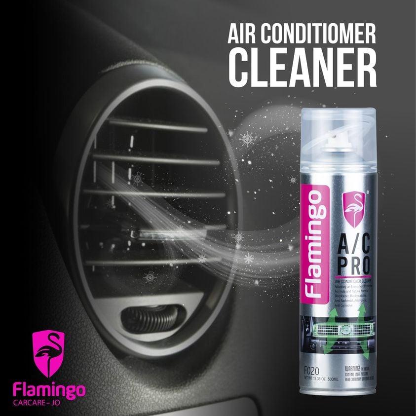 Bọt tẩy vệ sinh khử trùng điều hoà xe hơi, nhà cửa Flamingo F020 xịt khử mùi điều hoà dàn lạnh Freeship