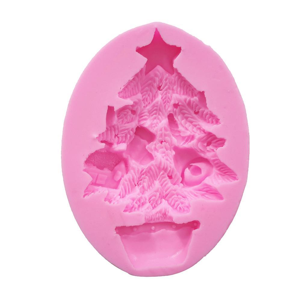 Christmas Tree Mold Silicone Fondant Cake Decorating Chocolate Mould