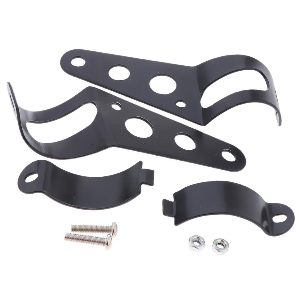 38-51mm Motorcycle Headlight Mount Bracket Holder Bottom Mount Universal