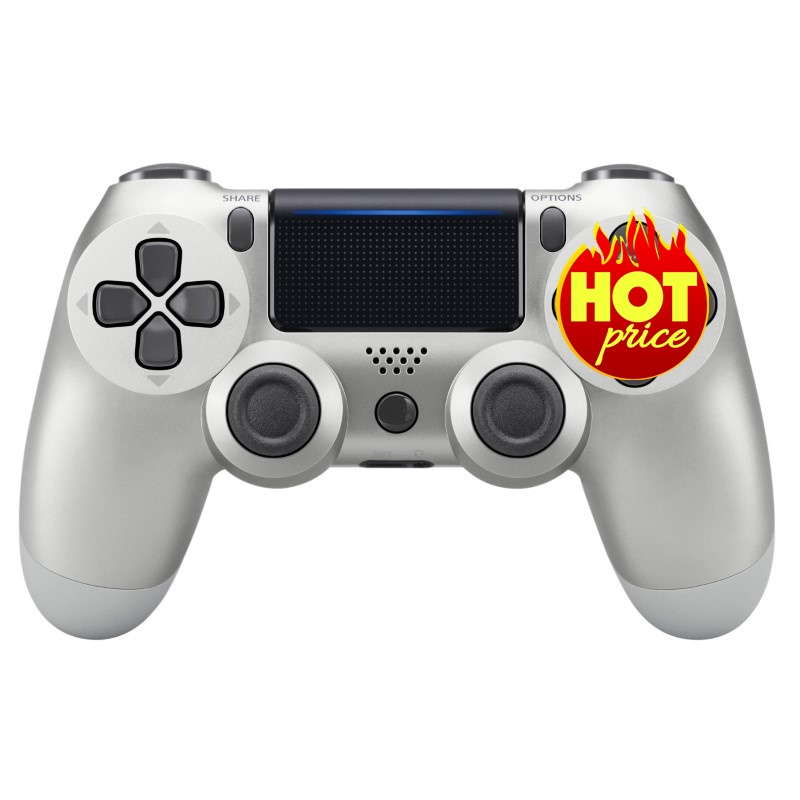 Gamepad Không dây Bluetooth PlayStation Silver cho máy tính - điện thoại - máy game Console PS/4