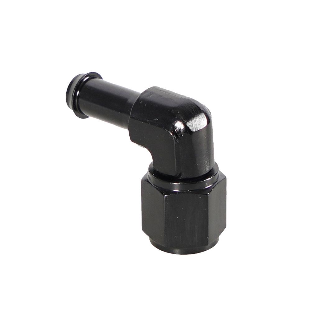 AN6 Female to 5/16 Barb Fitting Adapter 90 Degree Swivel Aluminum Oil Fuel Line Hose Connector
