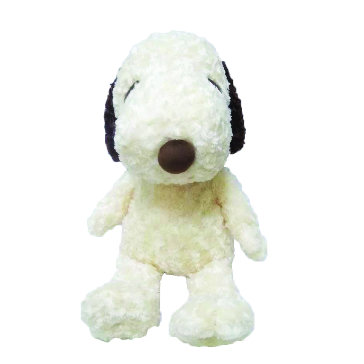 Gấu bông Snoopy chính hãng - dáng ngồi - màu cafe lông xù