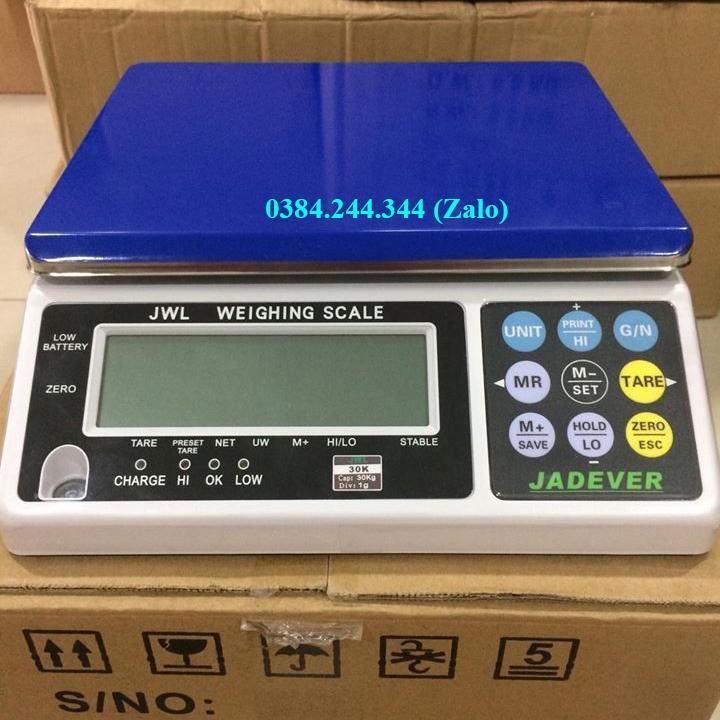 Cân điện tử thông dụng Jadever JWL, Mức cân 15kg, độ chia 0.5g