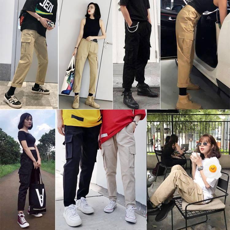 Quần Jogger kaki Túi Hộp Unisex