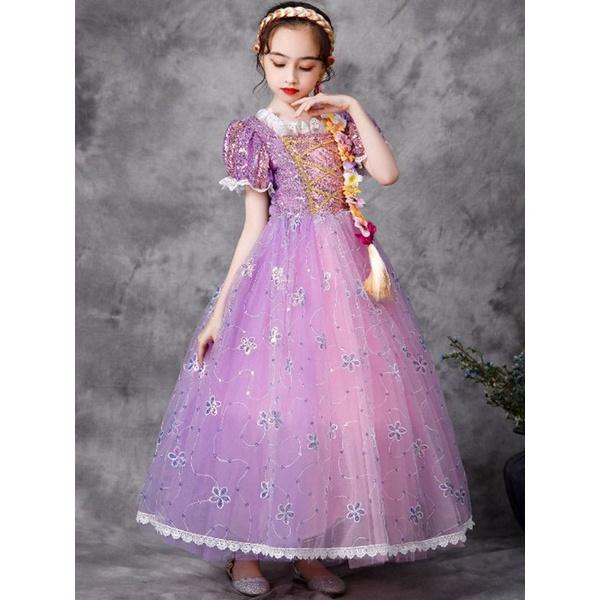 (Sẵn) Váy đầm công chúa Rapunzel phim Nàng công chúa tóc mây cho bé gái cực kỳ dễ thương