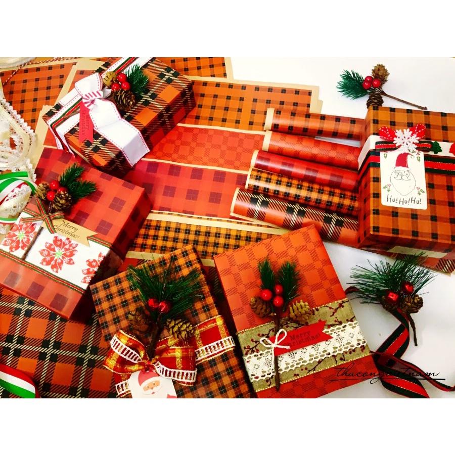 Set 5 tờ giấy gói quà kraft Nhật A3