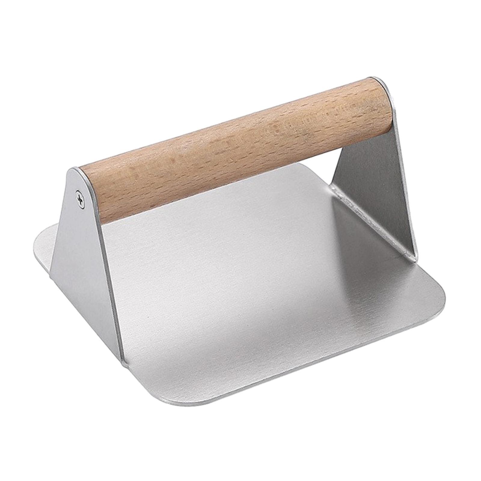 Burger Press Stainless Steel Smooth Burger Smasher for Grilling Tool Cooking