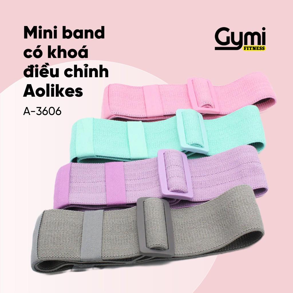 Dây Miniband, Đàn Hồi Kháng Lực Tập Mông Aolikes Tự Do Điều Chỉnh Chu Vi | Mini Band Có Khoá A-3606