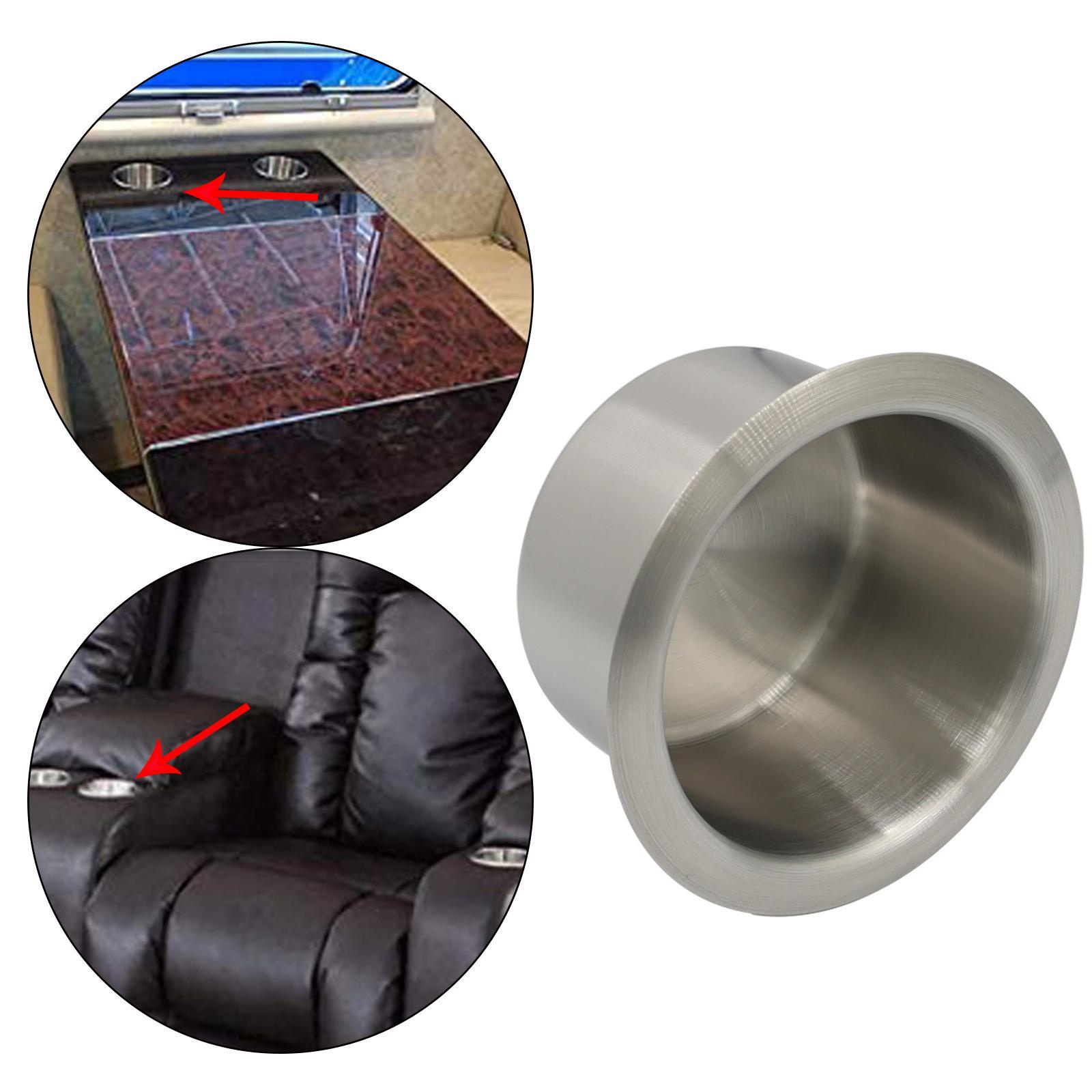 Stainless Steel Beverage Cup Drink Holder Marine Boat Truck Camper 6.8x5.5CM