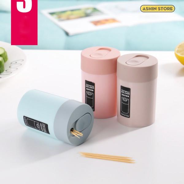 Hộp Đựng Tăm Toothpick Holder Nắp Trượt Vuông