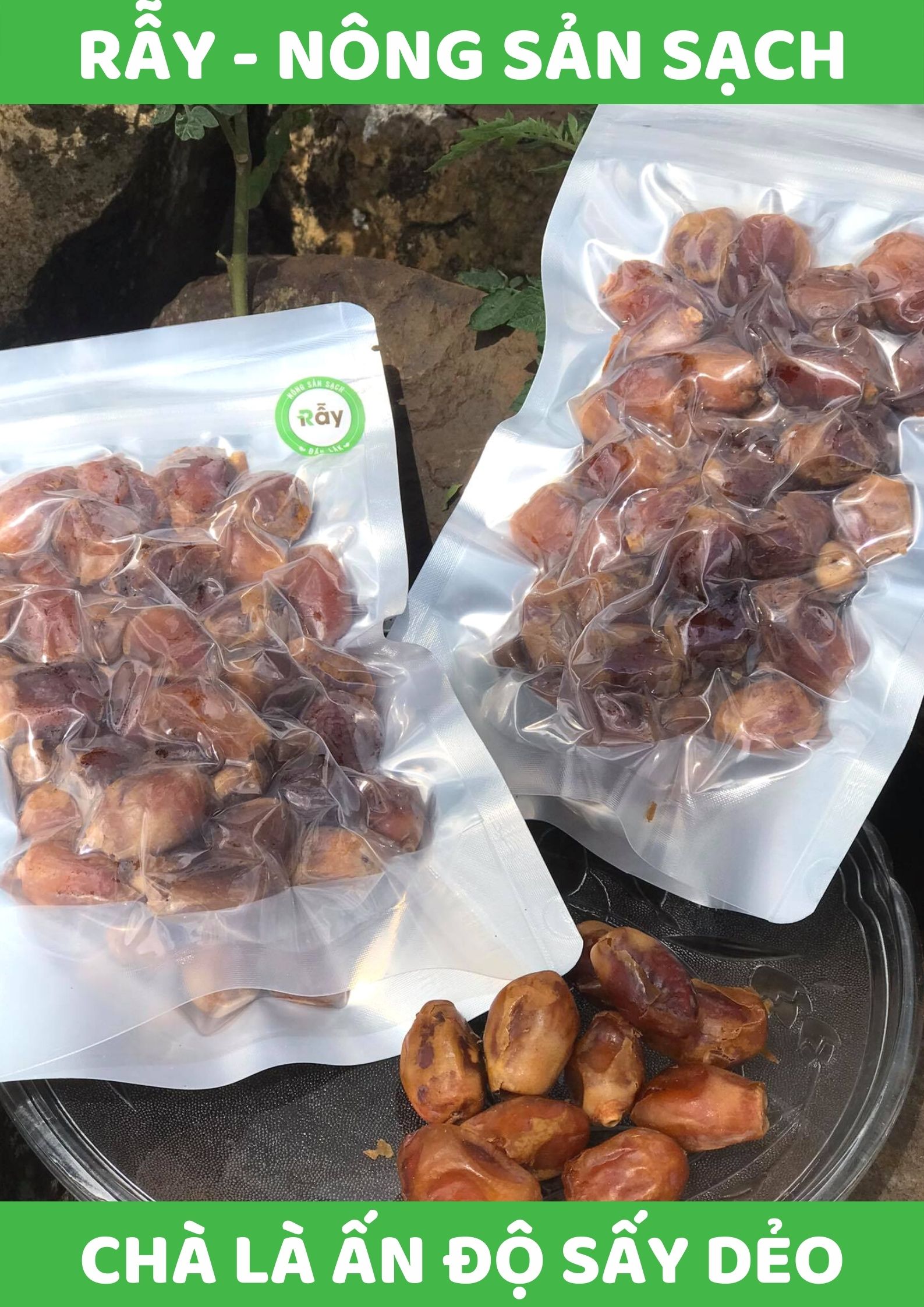 Chà là sấy dẻo Ấn Độ không đường, phù hợp ăn kiêng, keto, mẹ bầu